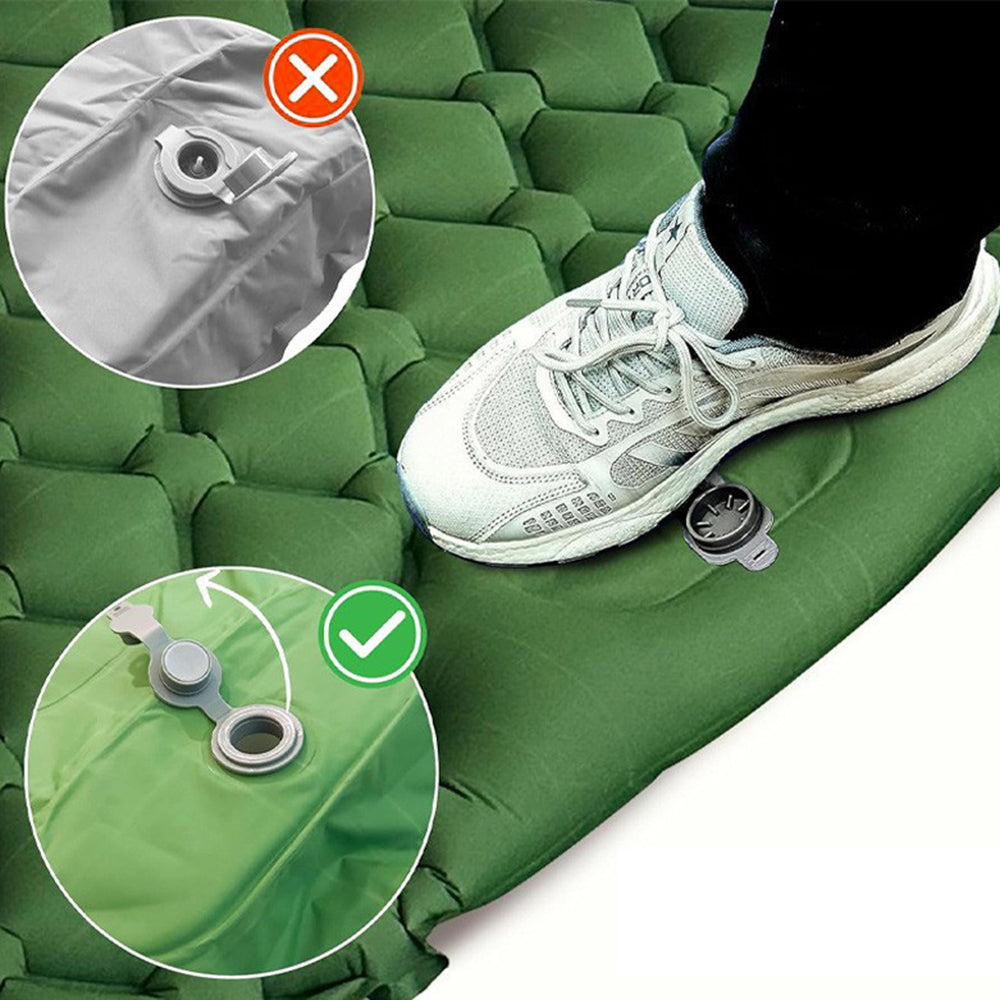 GM-SR01 Double Sleeping Mat 190x122cm Inflatable Camping Mattress Built-in Pump with Pillows GM-SR01 Double Sleeping Mat 190x122cm Inflatable Camping Mattress Built-in Pump with Pillows